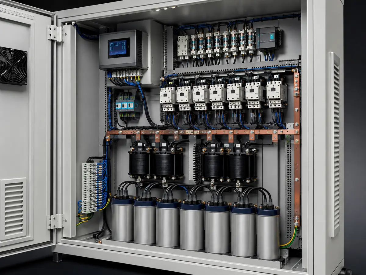 LV Capacitor Banks — representative engineered internal detail